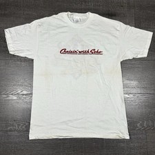 Vintage 90s Soho Natural Soda T Shirt Large White Single Stitch Made in USA