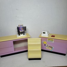 Vintage 1996 Play With Barbie Tyco Kitchen Littles Food Mart 2047, Incomplete