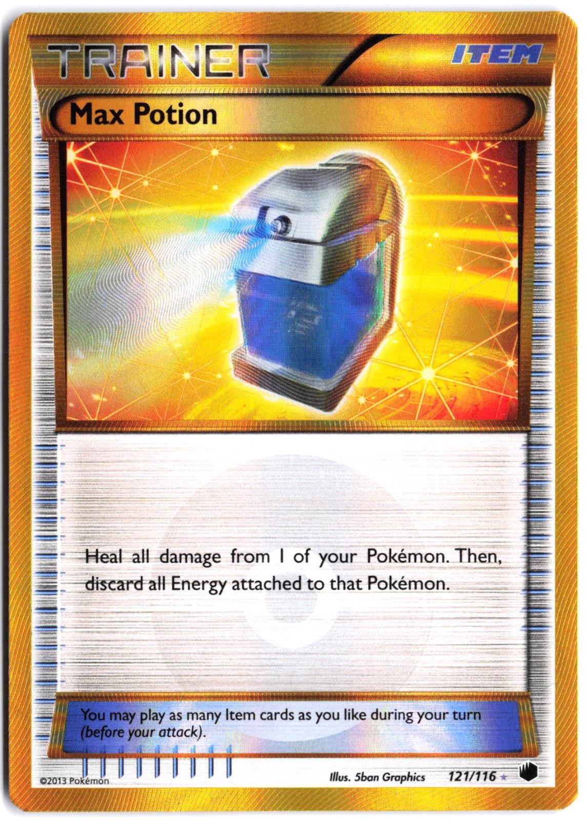 Max Potion 121/116 Secret Rare Plasma Freeze Pokemon Holo LP