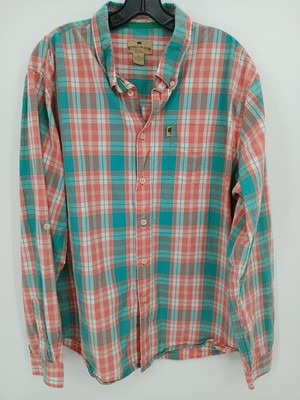 Buffalo Jackson Trading Co. Plaid Cotton Button Front Shirt Size XL 