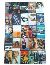 LOT of 25 Various Cassette Tapes SINGLES