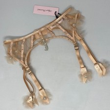 Agent Provocateur Evangelene Sand Crystals Suspender AP2 Small NWT 820