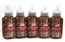5 BATH  BODY WORKS HOT COCOA  CREAM GENTLE  CLEAN FOAMING HAND SOAP 8.75 OZ