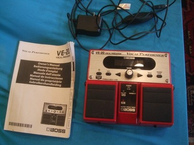 Boss VE-20 Vocal Performer Harmony Pitch Correction Effects Pedal USED-WORKS