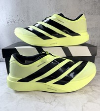 Adidas Adizero Evo SL Zip Running Shoes Lemon-Black-Iron KI7910 New Mens SZ 11