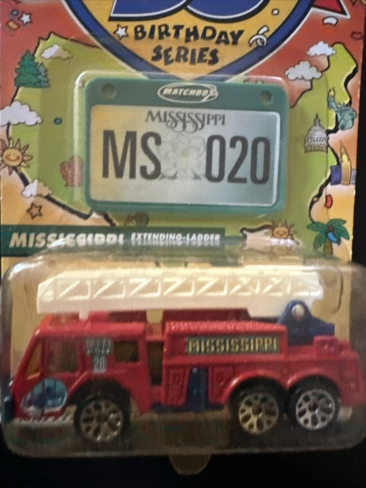 2001 Matchbox Across America 50th Birthday Series Mississippi Fire Truck - Image 2 of 4