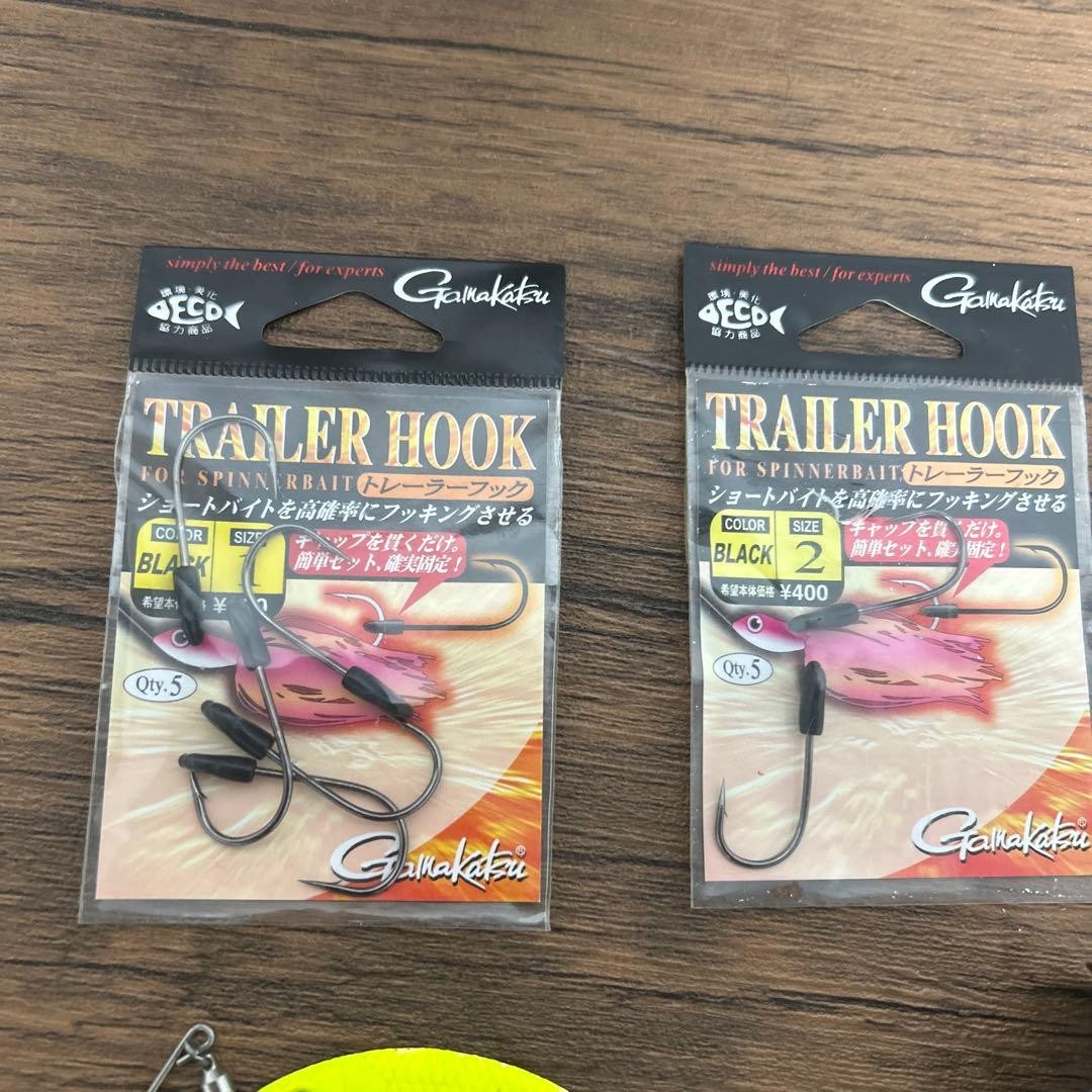 Large Spinnerbait Set With Trailer Hook 3 Pieces - Image 7