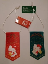 Sanrio Hello Kitty 50Th Anniversary Premium Mascot Flag Cute Goods Japan