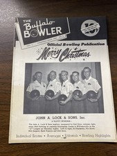 RARE Vintage 1954 Buffalo Bowler Magazine Christmas Issue BELL AIRCRAFT etc.