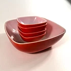 Pyrex Square Serving Dish Set of 5 Red