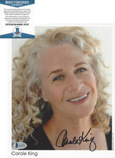 SINGER CAROLE KING SIGNED AUTHENTIC 8x10 PHOTO BECKETT COA SONGWRITER TAPESTRY