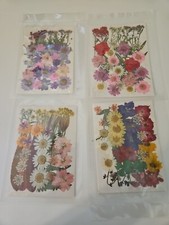 4 Natural Real Dried Pressed Flowers Handmade Flower Petals Candle Making Resin