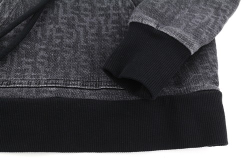 DIESEL D-Angy-Hood NE Women Hoodie S Grey Washed Pullover Kangaroo RRP€300 - Picture 5 of 13