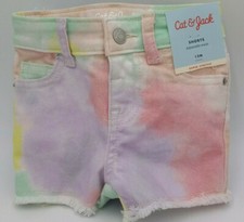 Cat Jack Tie Dye Cutoff Jean Shorts w/Adjustable Waist Super Stretch.All Sizes