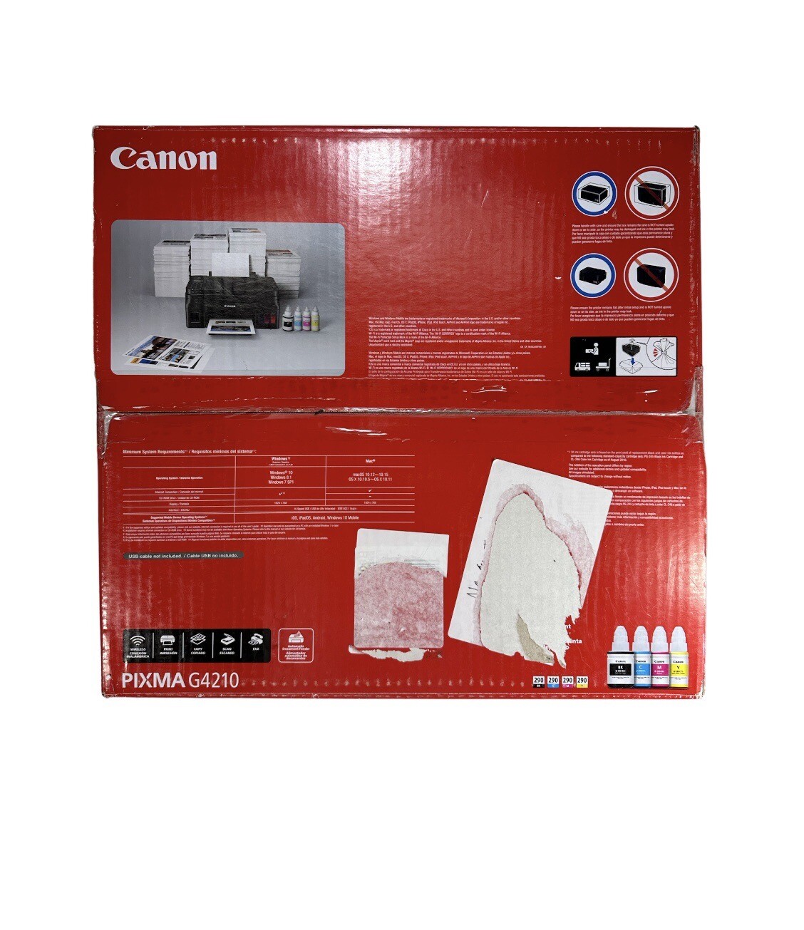 Canon PIXMA G4210 Wireless MegaTank AllinOne Printer with ADF BRAND