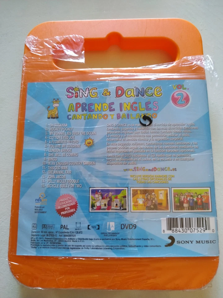 Sing & Dance Aprende Ingles Cantando y Bailando Vol 2 - DVD + CD Rg All Nuevo Am - Imagen 2 de 4