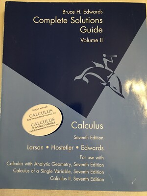 Complete Solutions, Vol 2, 7th Edition, Edwards