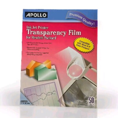 V21 APOLLO TRANSPARENCY FILM FOR HP 8.5'' X 11'' CG7031S 13 Sheets 