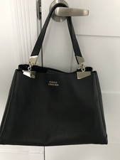 Versace Collection Black Leather Tote