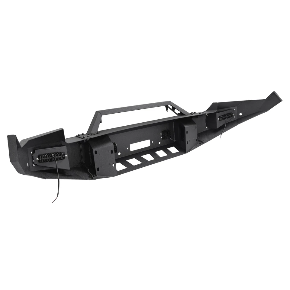 For Dodge Ram 1500 2009-2012 Front Steel Bumper Assembly w/ Winch Plate w/ LED - Image 4 of 4