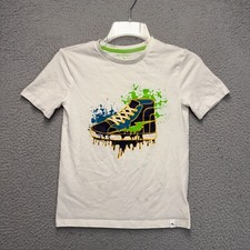 Tommy Bahama Shirt Boys Medium 7/9 White Sneaker Crewneck Pullover FLAWS