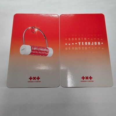 TXT Love Language LOVE LOCK ver. POB Official Photocard Photo Card