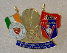 EUROPA LEAGUE ENAMEL BADGE 2009/10 - Sligo Rovers v Vllaznia