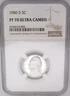 1986-S Jefferson Nickel NGC PF70 UCAM Graded PERFECT GEM PROOF= Scarce & Top Pop