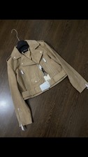 Mango Leather Biker Jacket - Large✅brand New✅ Rrp: 249