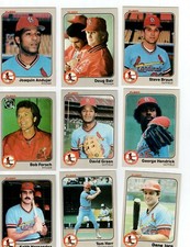 1983 FLEER BASEBALL- complete your set 1-250