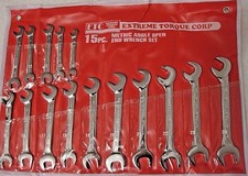 Metric Open End 4-way Angle Wrench Set 10 To 24mm 15 Pc Extreme Torque Etc 2009