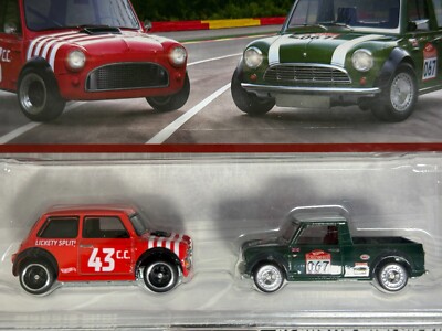 2025 Hot Wheels Premium 2 Pack Morris Mini &'67 Austin Mini Pickup