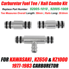 For Kawasaki Carburetor Fuel Tee / Rail Combo KZ1000 KZ650 CSR Police 1977-1983