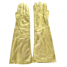 Gold Gloves Stretch Small Women's Evening Wear Below Elbow Vintage Style New