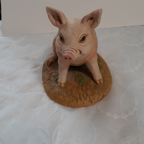 Cerdo de cerámica Enesco 1984 se asemeja a Wilbur de Charlottes Web - Imagen 22 de 22