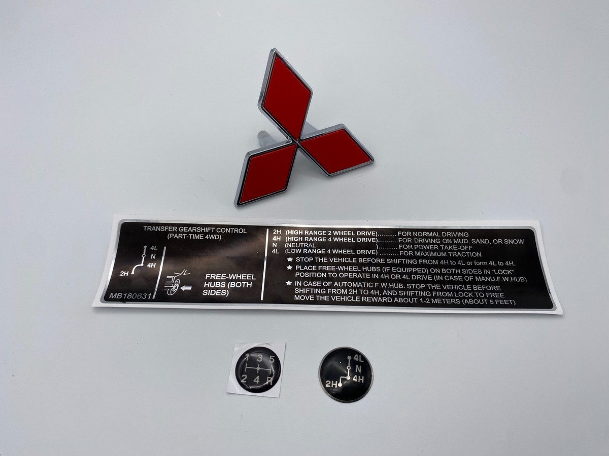 MITSUBISHI PAJERO 1982 to 1990 EMBLEMS AND DECALS | eBay