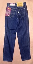 Vintage 1980  s Levis Girls White Patch Jeans, Deadstock NWT, Size 10