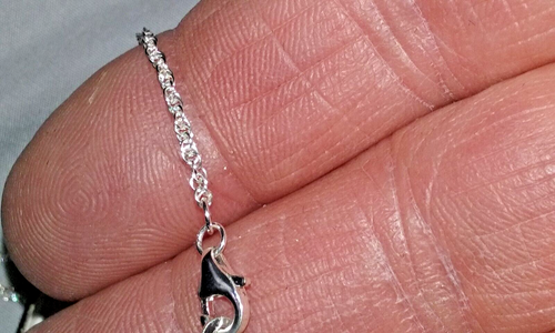 OW .925 Sterling Silver Genuine Purple Amethyst Pendant with 17" Chain Necklace - Picture 9 of 14