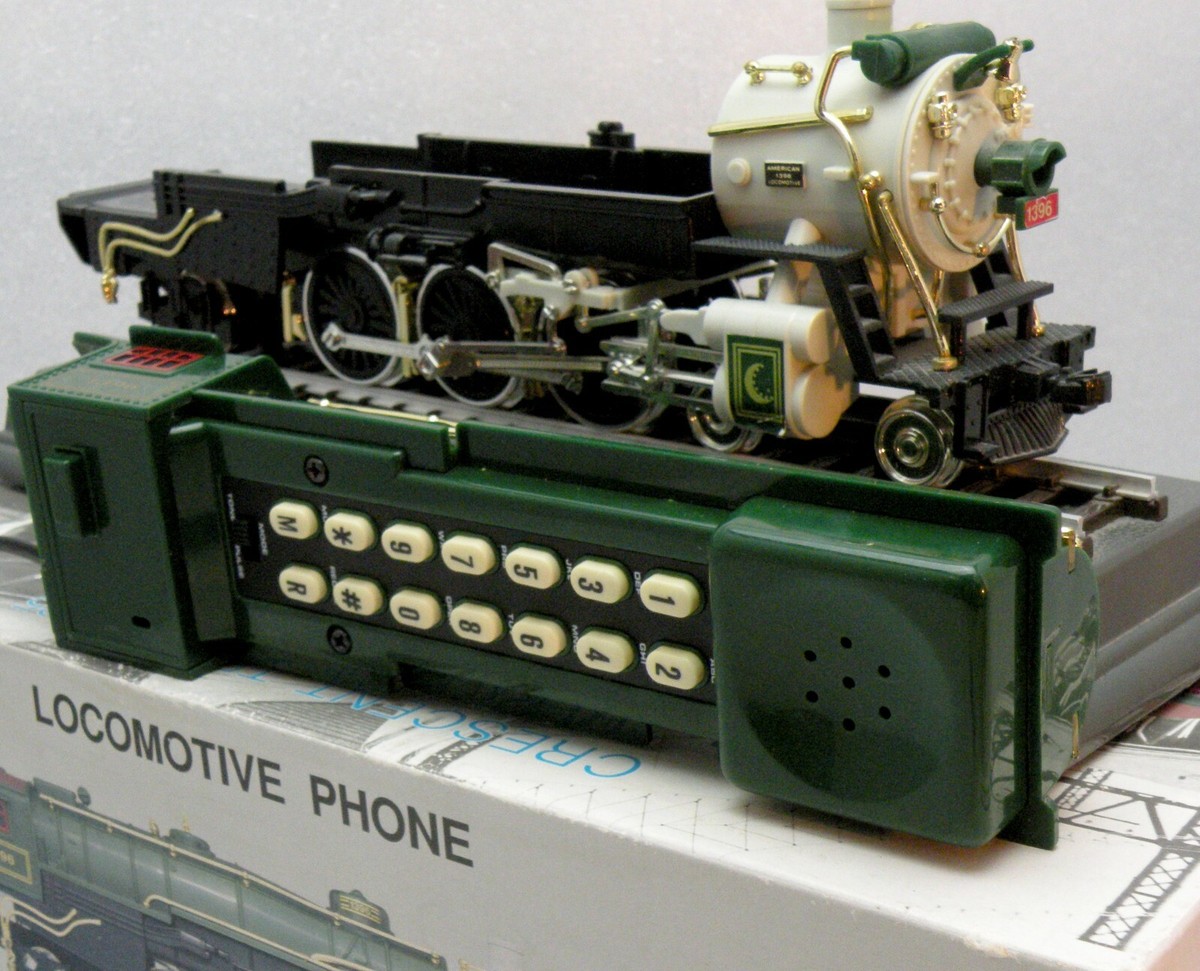 Crescent Train 1925 電話機 Vintage Crescent 1925 Locomotive Train Telephone Novelty