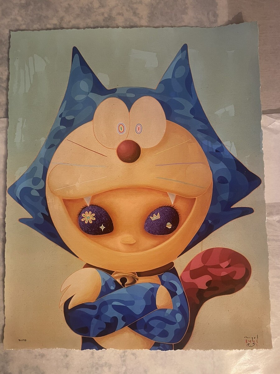 RYOL アートプリントDoraemon On Felix Silhouette Vintage 1970s