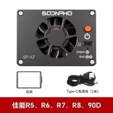 SOONPHO Portable Camera Fan Heat Sink Cold Cooling Fan for Canon Sony Fujifilm 