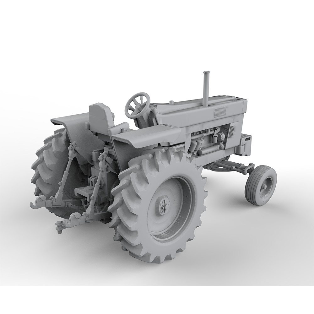 LYT64399 1/64 S Scale Miniature Car Railroad Scenery Intertillage Crop Tractor