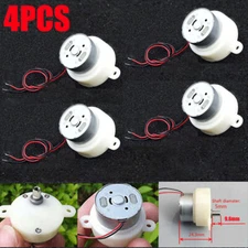 4pcs 3-9V Small DC Gearmotor Micro Low Slow Speed Gear Motor Gearbox Mini