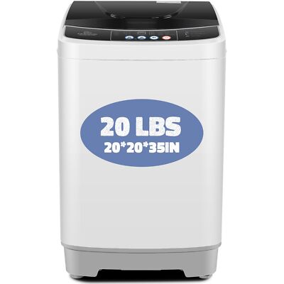 Nictemaw Portable Washing Machine, 20Lbs Capacity Full-Automatic Portable Washer