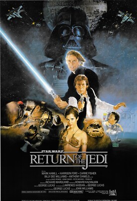 STAR WARS POSTER: Return of the Jedi 1983. Re-released in 1995 | eBay