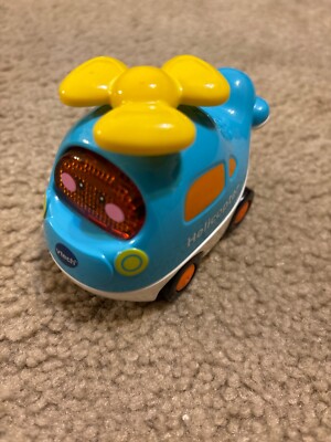 VTech Go Go Smart Wheels Blue HELICOPTER Interactive Music Lights Vehicle TESTED