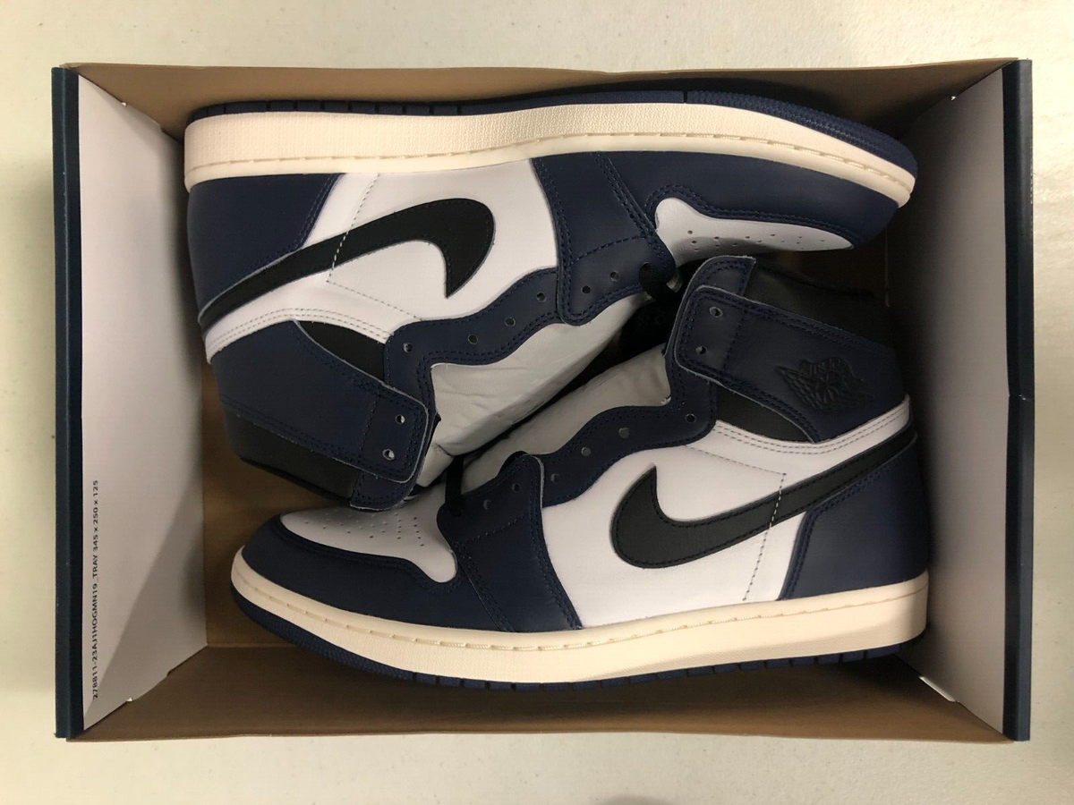 Nike Air Jordan 1 Retro High OG Midnight Navy Black White DZ5485