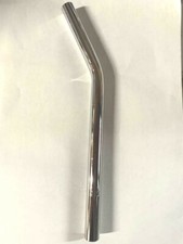 BICYCLE LAY-BACK SEAT POST W/O SUPPORT 22.2MM CHROME CRUISER LOWRIDER BMX MTB