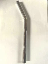 BICYCLE LAY-BACK SEAT POST W/O SUPPORT 22.2MM CHROME CRUISER LOWRIDER BMX MTB