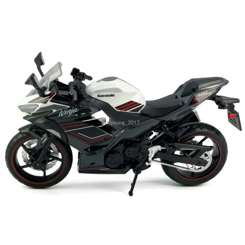 1:12 Kawasaki Ninja 400 Motorcycle Model Diecast Toys for Boys Gifts Kids Black - Picture 3 of 9